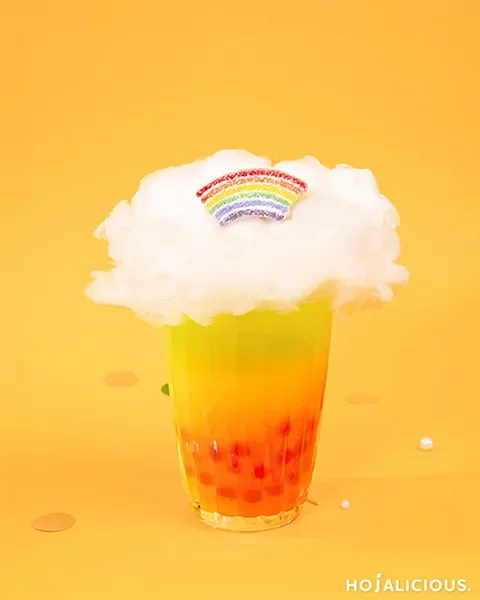 Rainbow Cotton Candy Drink