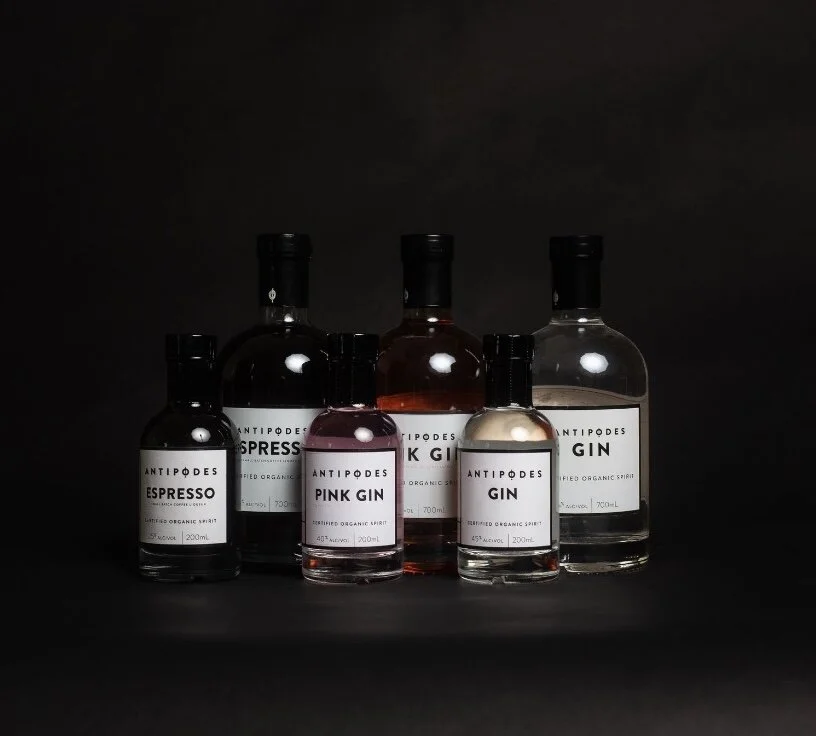 Antipodes selection of gin