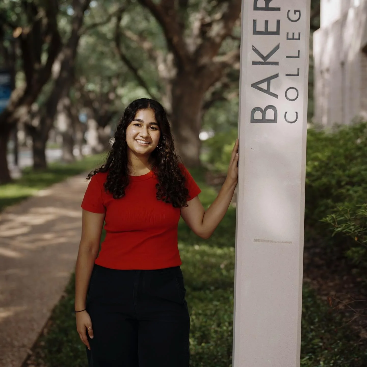 HELLCOME TO THE BEST RES COLLEGE EVERR!! ❤️&zwj;🔥 I&rsquo;m Eman, the E in SET and I&rsquo;m so excited to welcome you to Baker! I grew up in Brooklyn, NY but live in The Woodlands, TX now. I&rsquo;m a Bioengineering major 🧬 and am also involved in