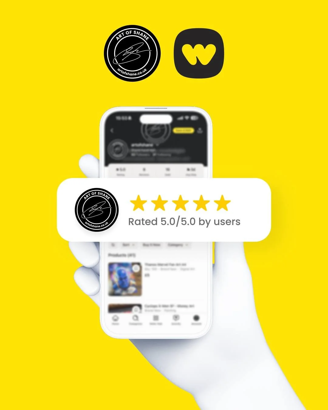 ⭐️⭐️⭐️⭐️⭐️
5 out of 5

Save 10% on your purchase from @artofshane using the code FT10 on Whatnot! 

Sign up via the link in my bio
#artofshane #whatnot #whatnotuk