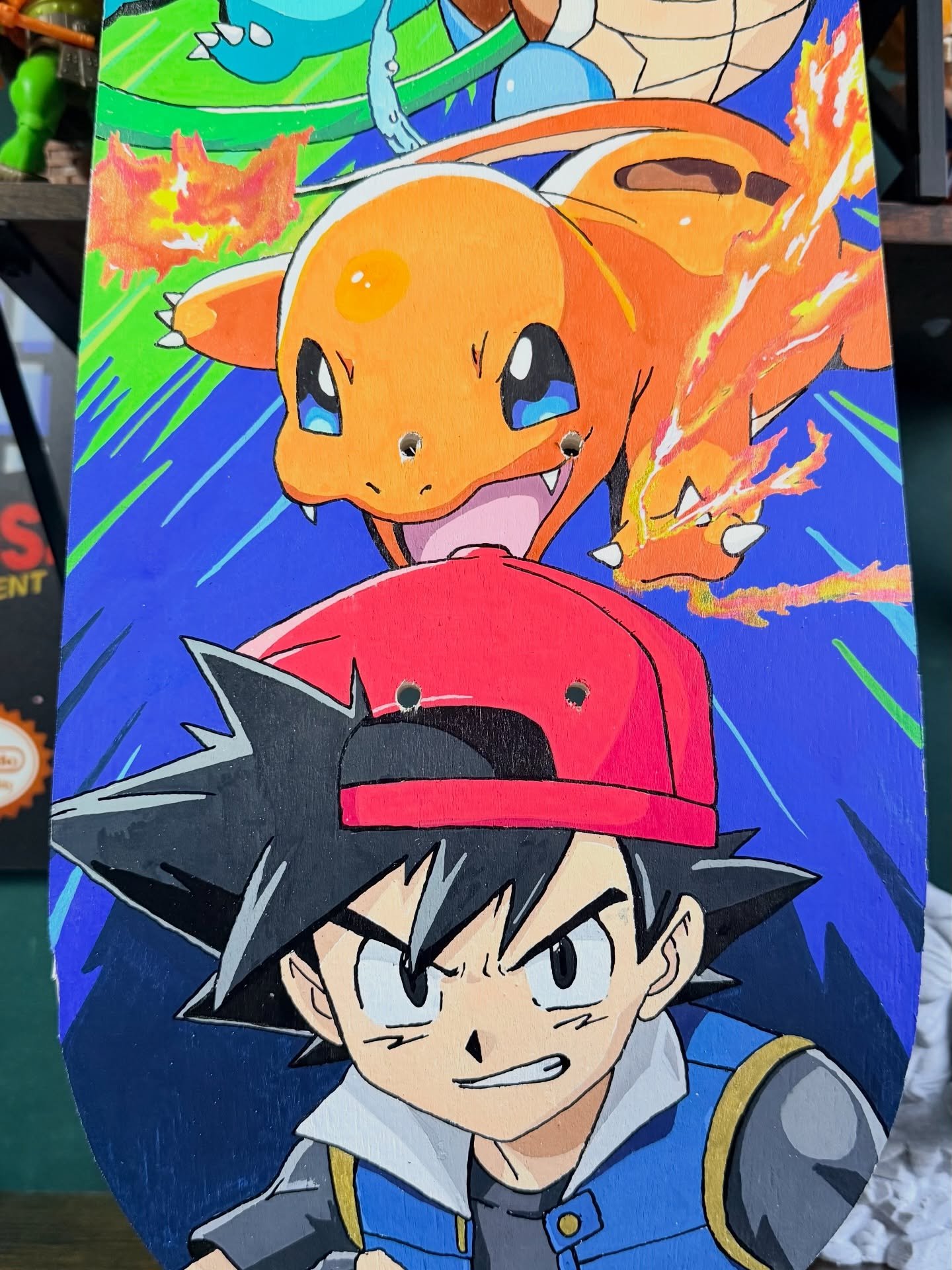 What a way to kick off the #comiccon season than with an exclusive to @huddscomiccon - who&rsquo;s gonna catch this one on March 21st?

#pokemon #artofshane #pokemonart #painting