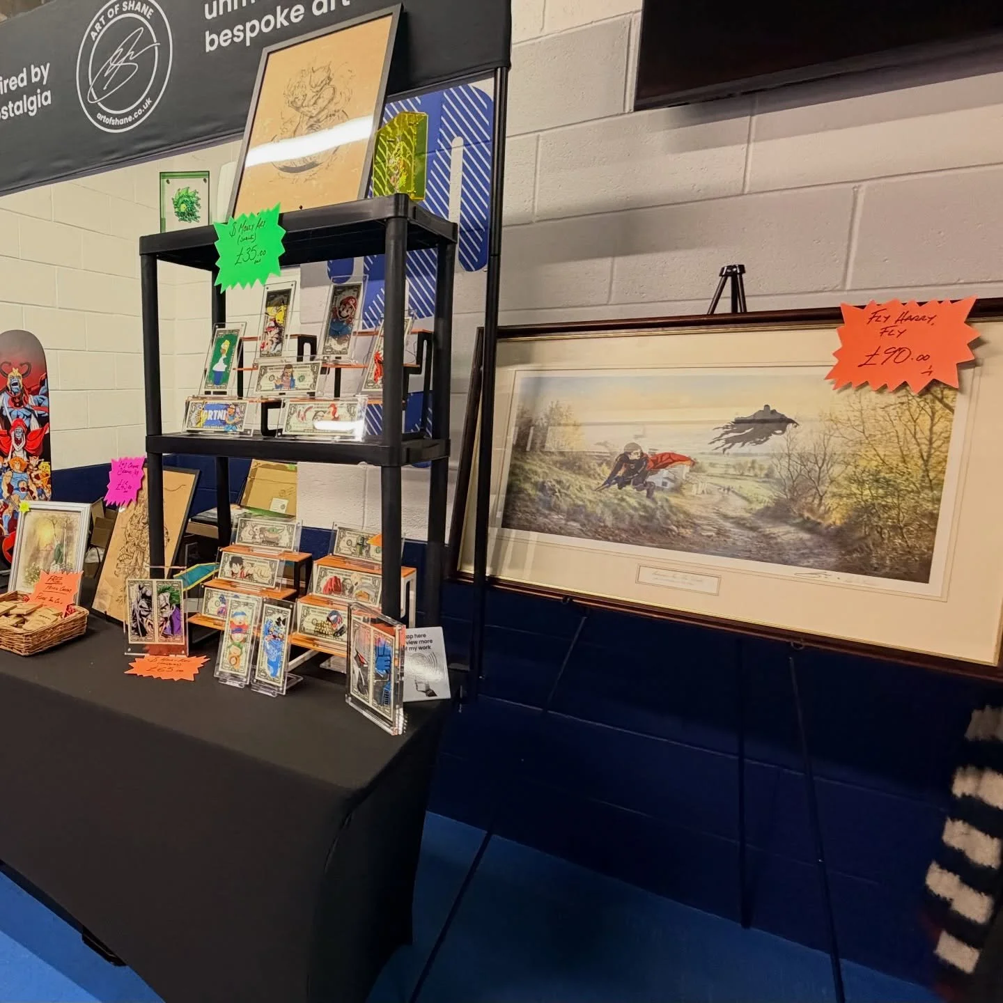 @huddscomiccon WE ARE READY 🙌🏼

#comiccon #artofshane #bespokeart #artwork #customart
