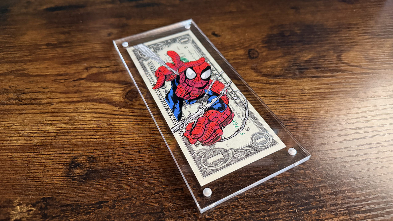 Spiderman webs - Money Art