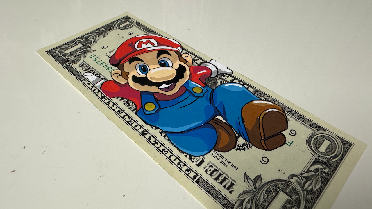 It's a me, Mario! - Money Art