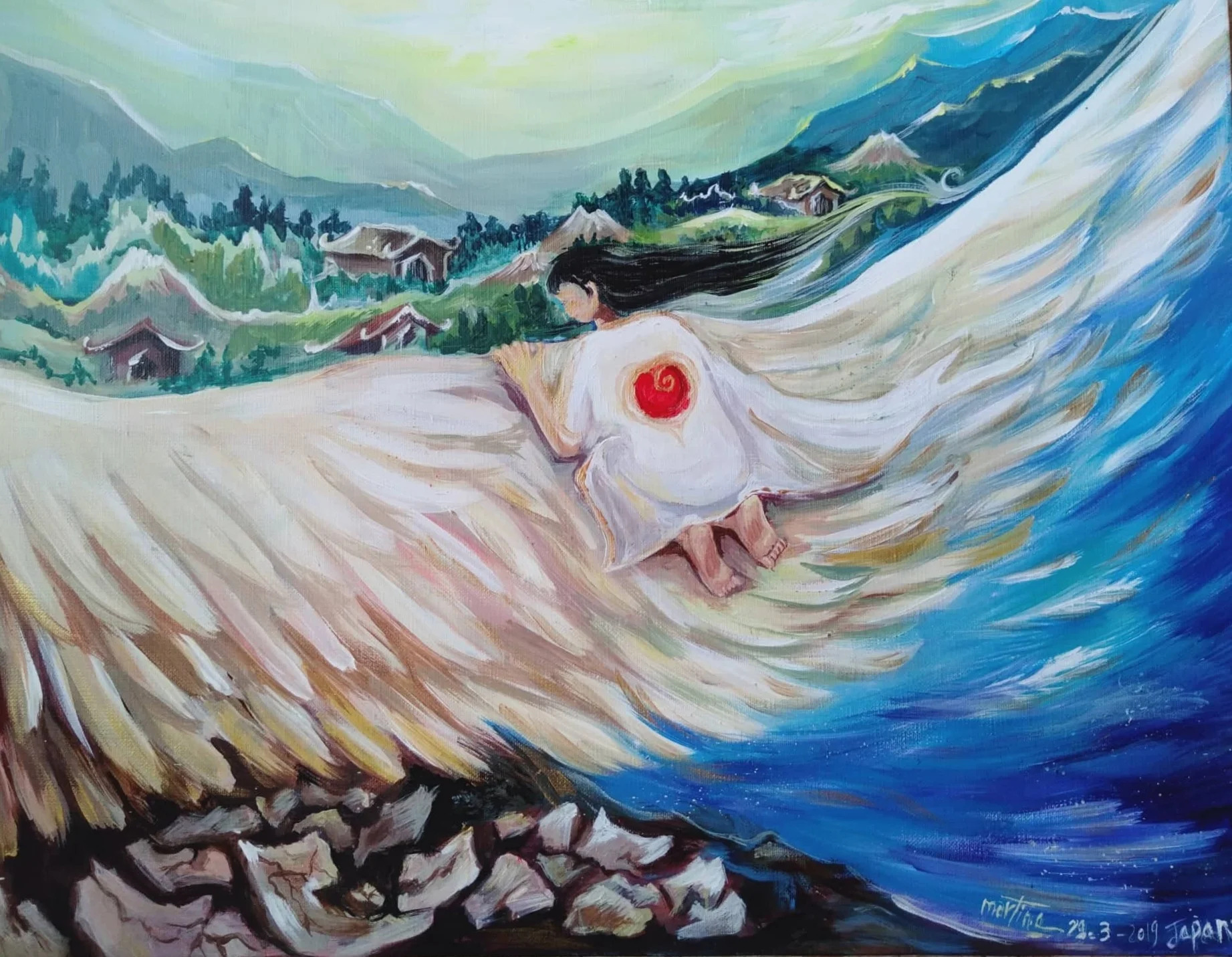 Carried on His Wings