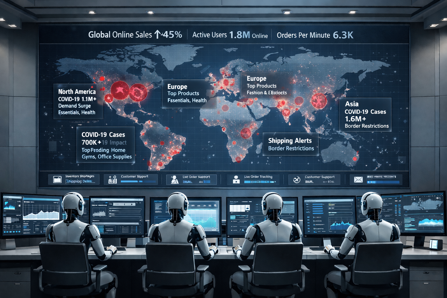 Multi-Agent Commerce in a Global Pandemic: Architectures, Coordination Dynamics, and Systemic Resilience