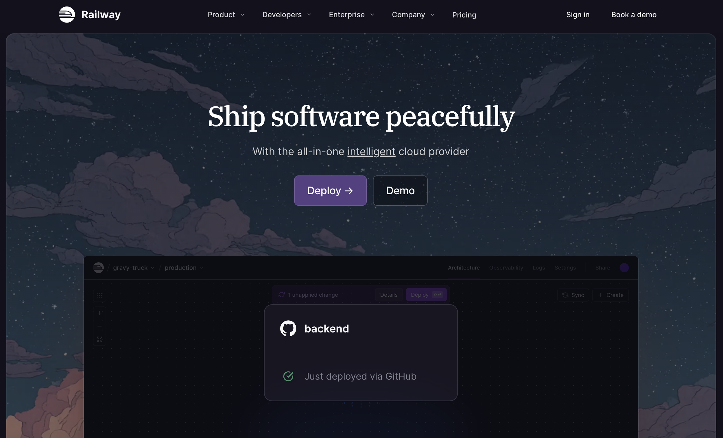 Run your backend with Railway
