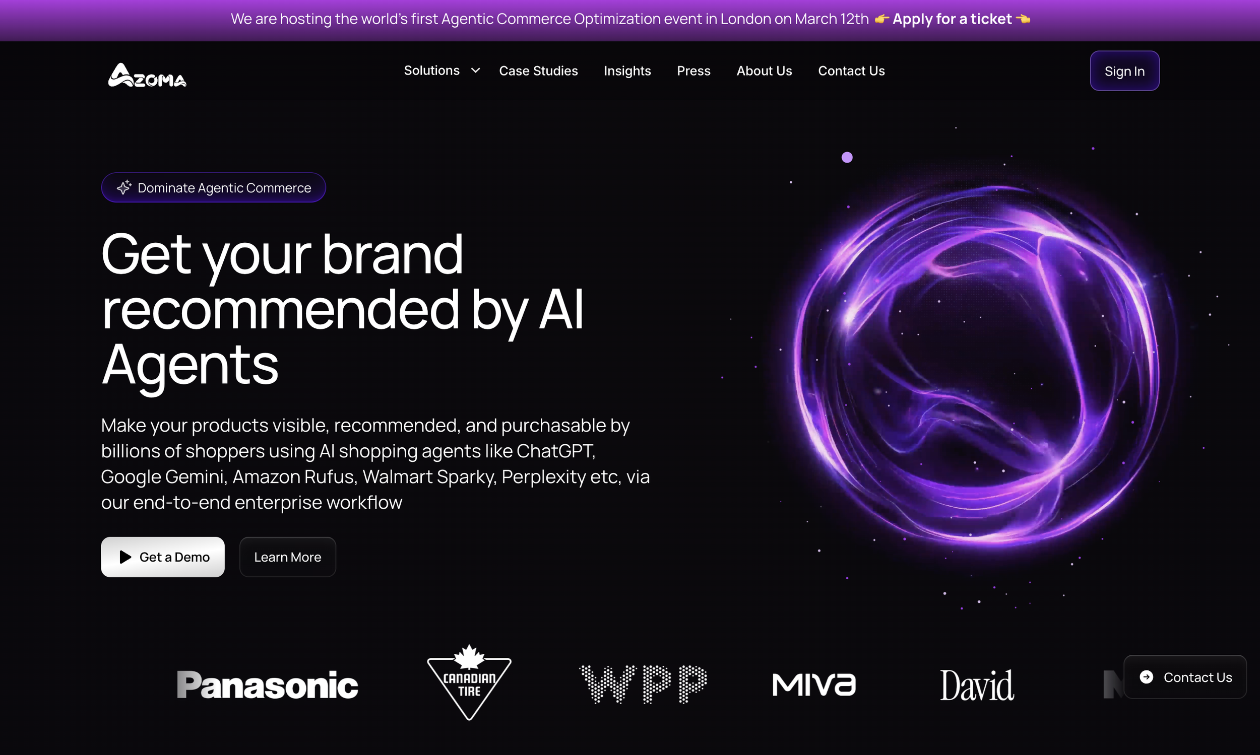 Azoma - Get your brand recommended by AI Agents