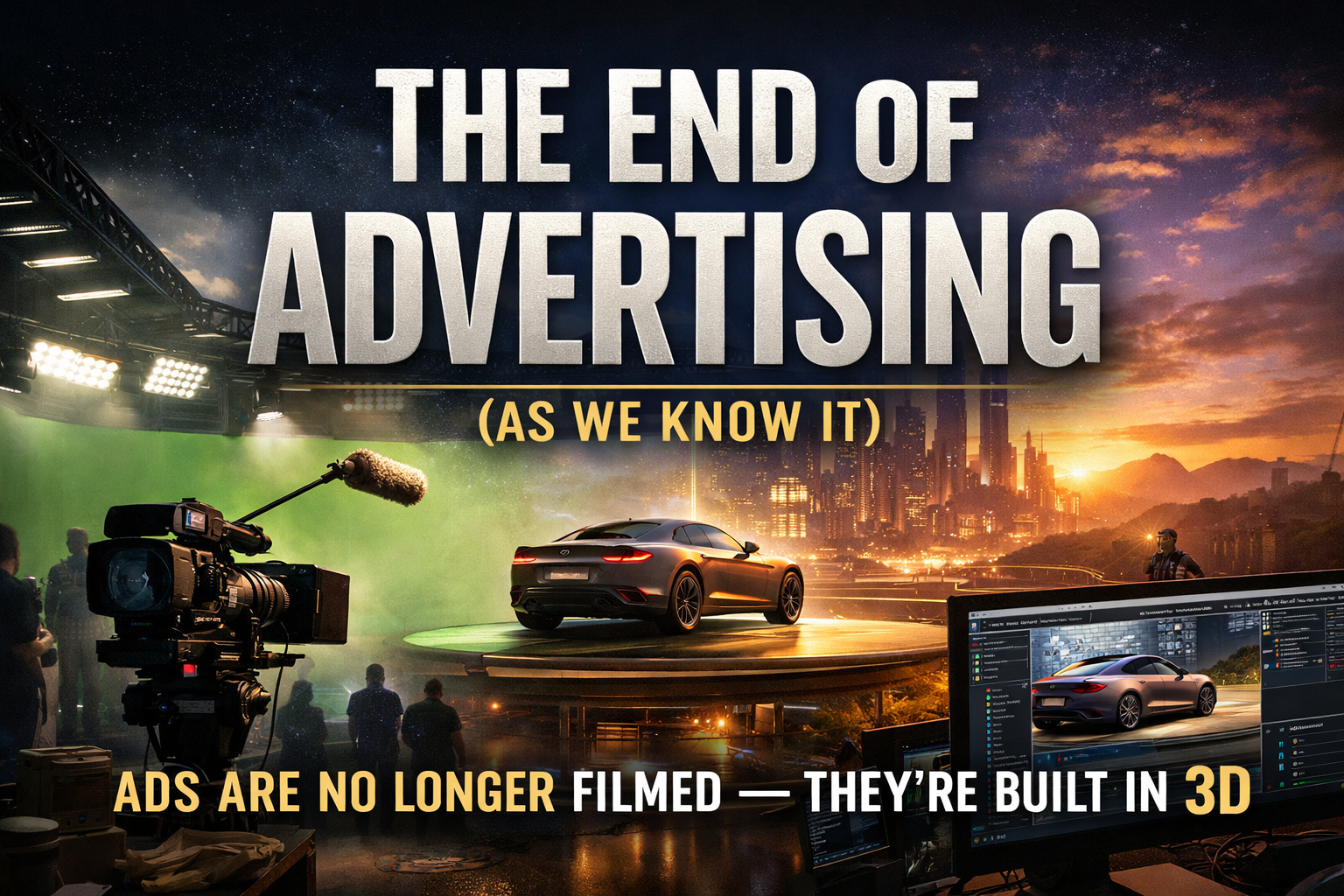 The End of Advertising (as we know it) - Ads are no longer filmed - they're built in 3D