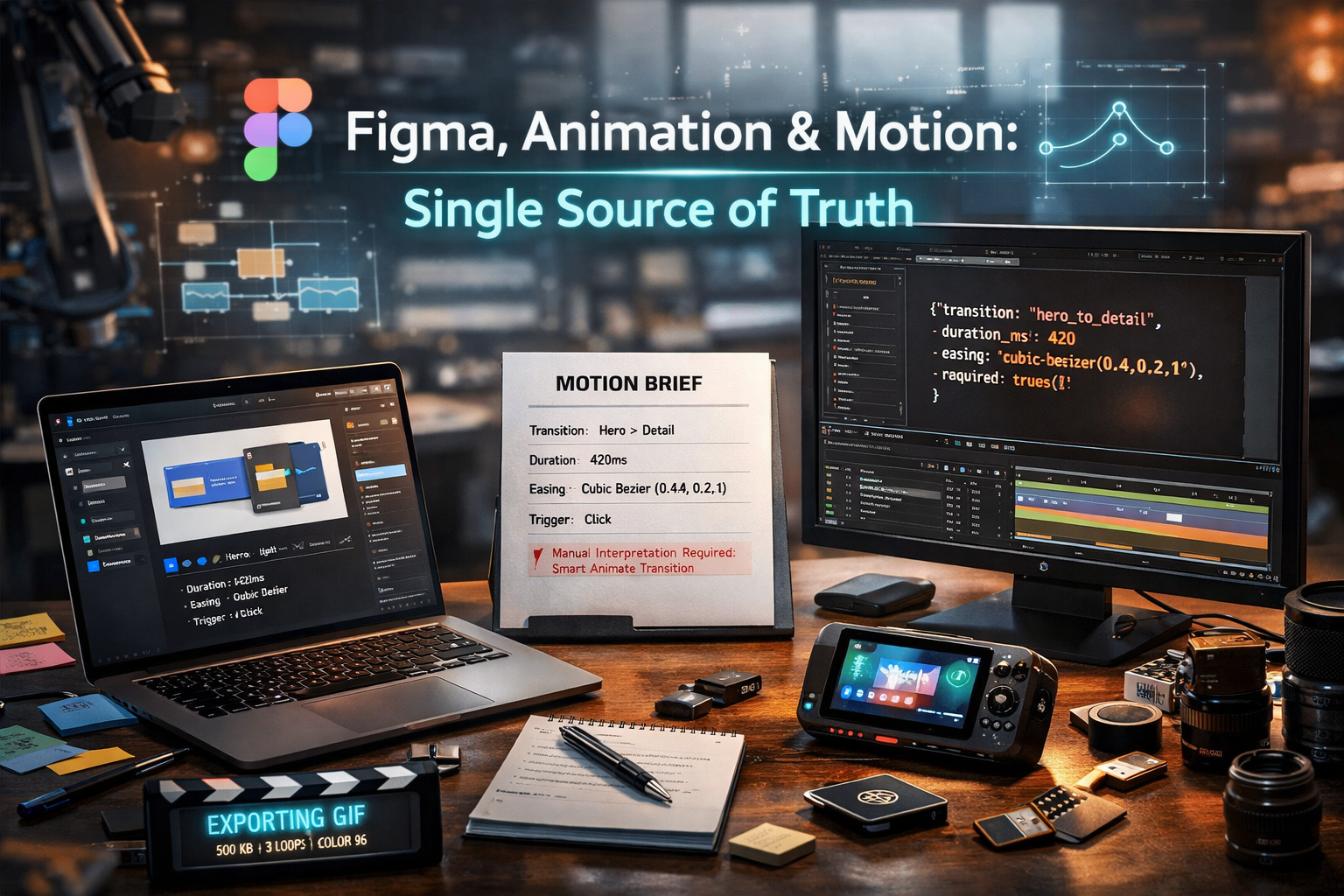 Figma, Animation &amp; Motion as a Single Source of Truth 