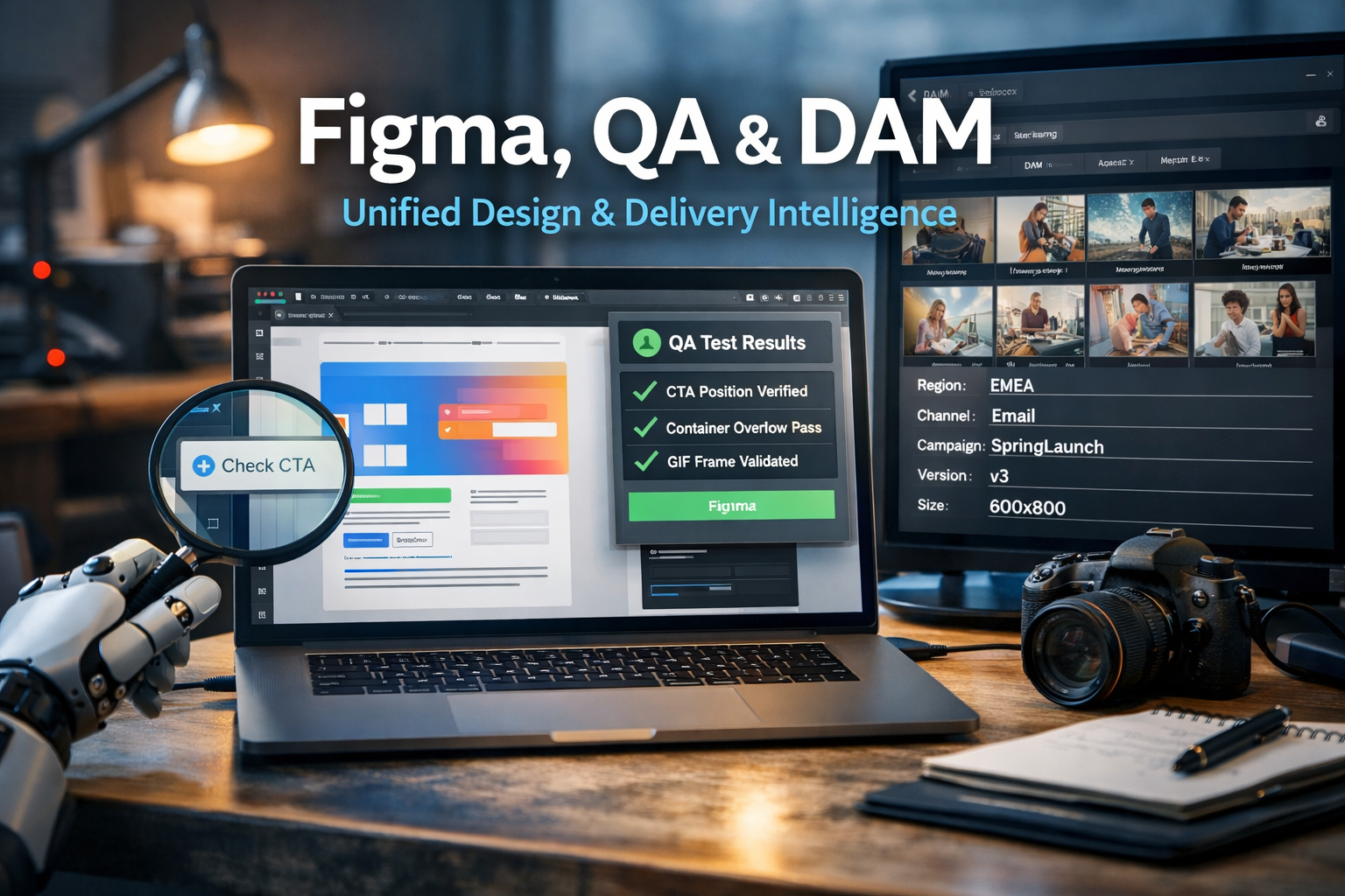 Figma, QA, and DAM as a Unified Delivery Intelligence Layer 
