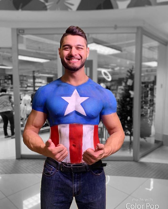 .
#CaptainAmerica #BodyPainting by Muse Face &amp; Body Art, demo done at the @heroconguam held at @aganacenter 💫🤩
.
Muse: Jon M. @jonmoof 
Artist: Julie Ann D. #BossLady @badjujubeauty
PC: Jon M.
.
Bookings, Pricing, Inquiries &amp; more:
www.Muse