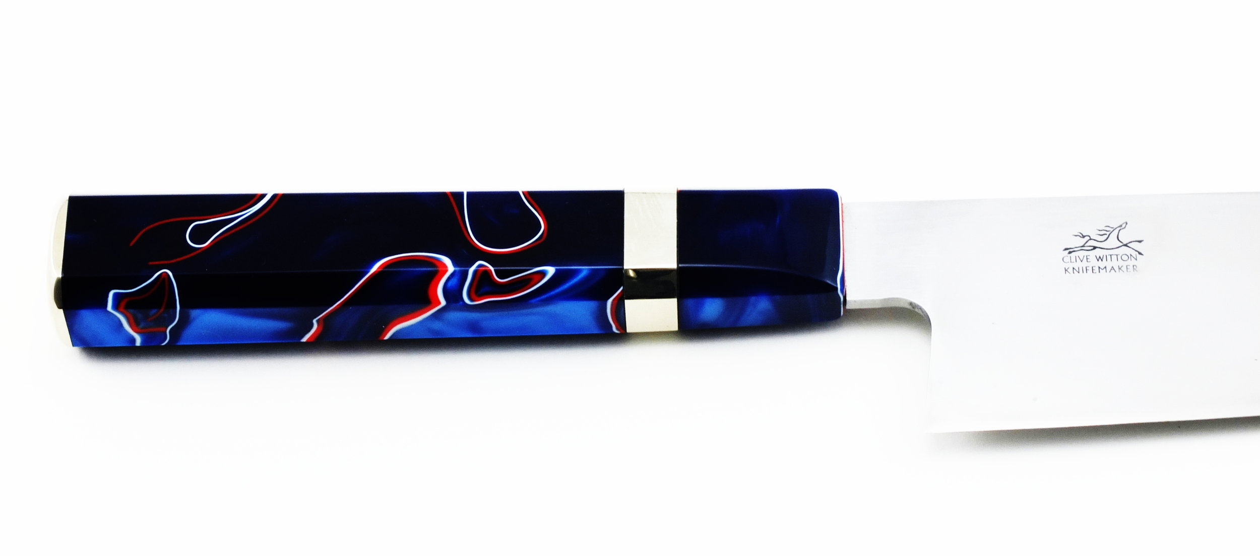 A Kirinite handle with a nickel silver spacer and butt cap