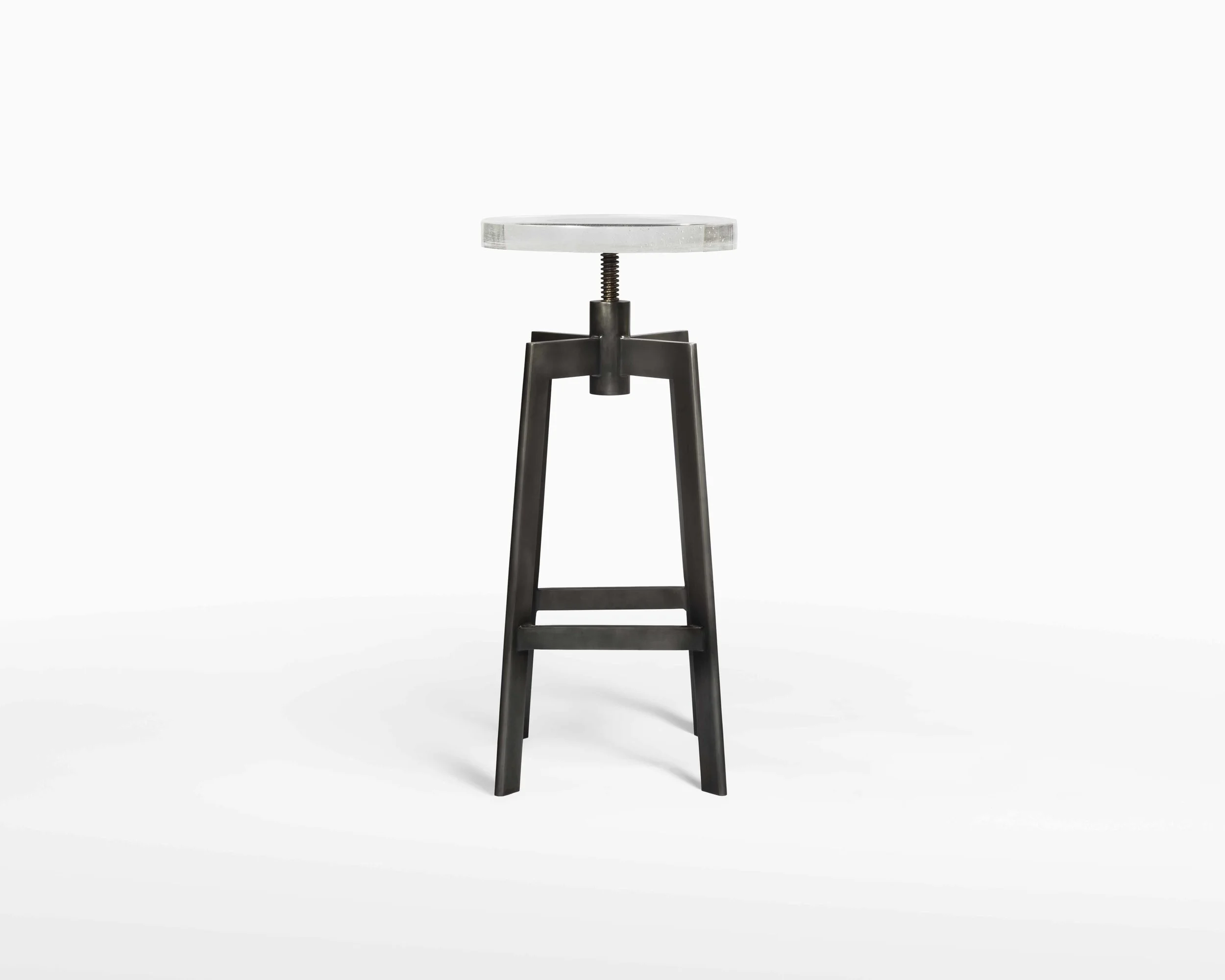 Rockwell Stool with seat adjusted high