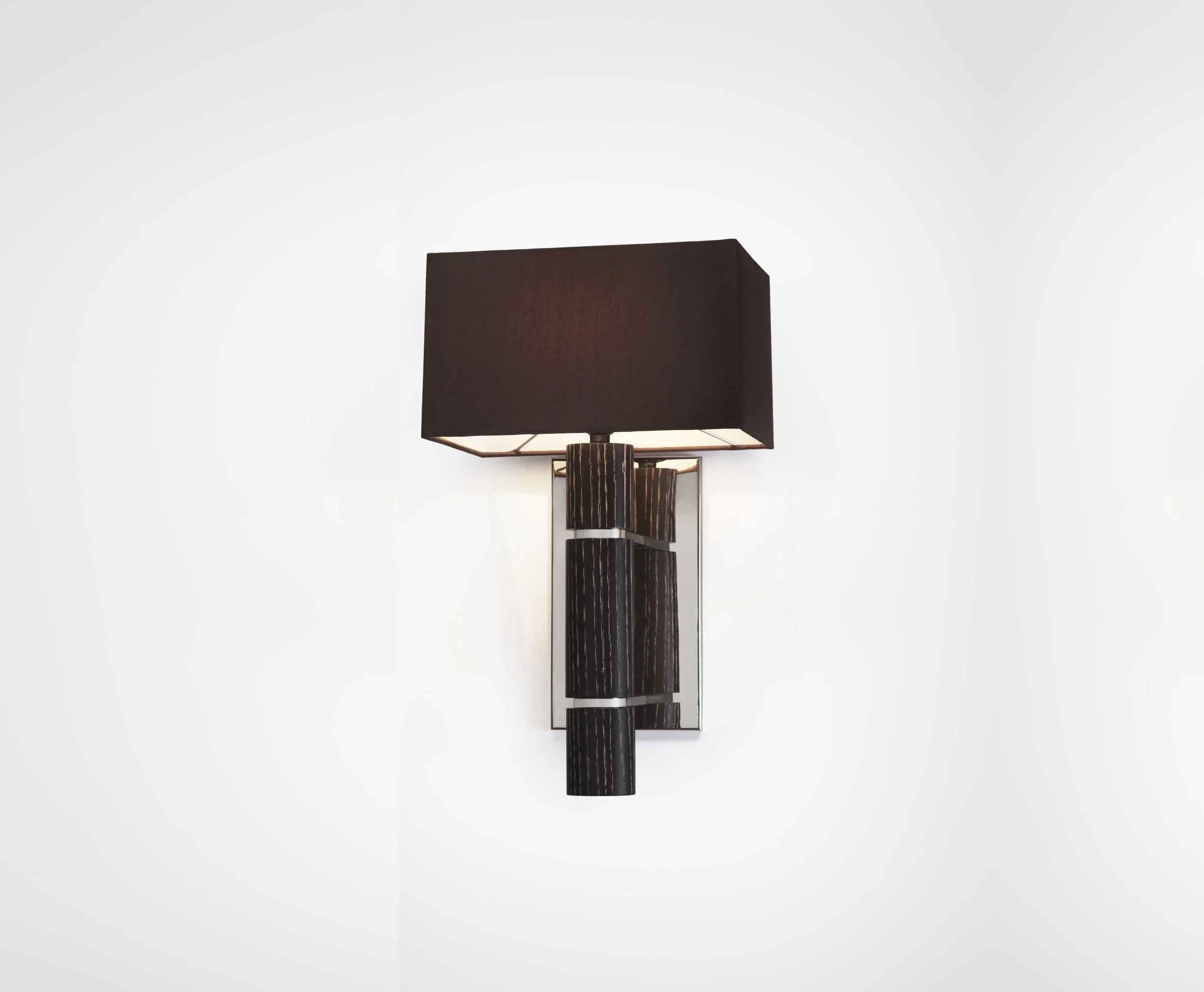 Island Wall Sconce with dark ceruse finish, front view