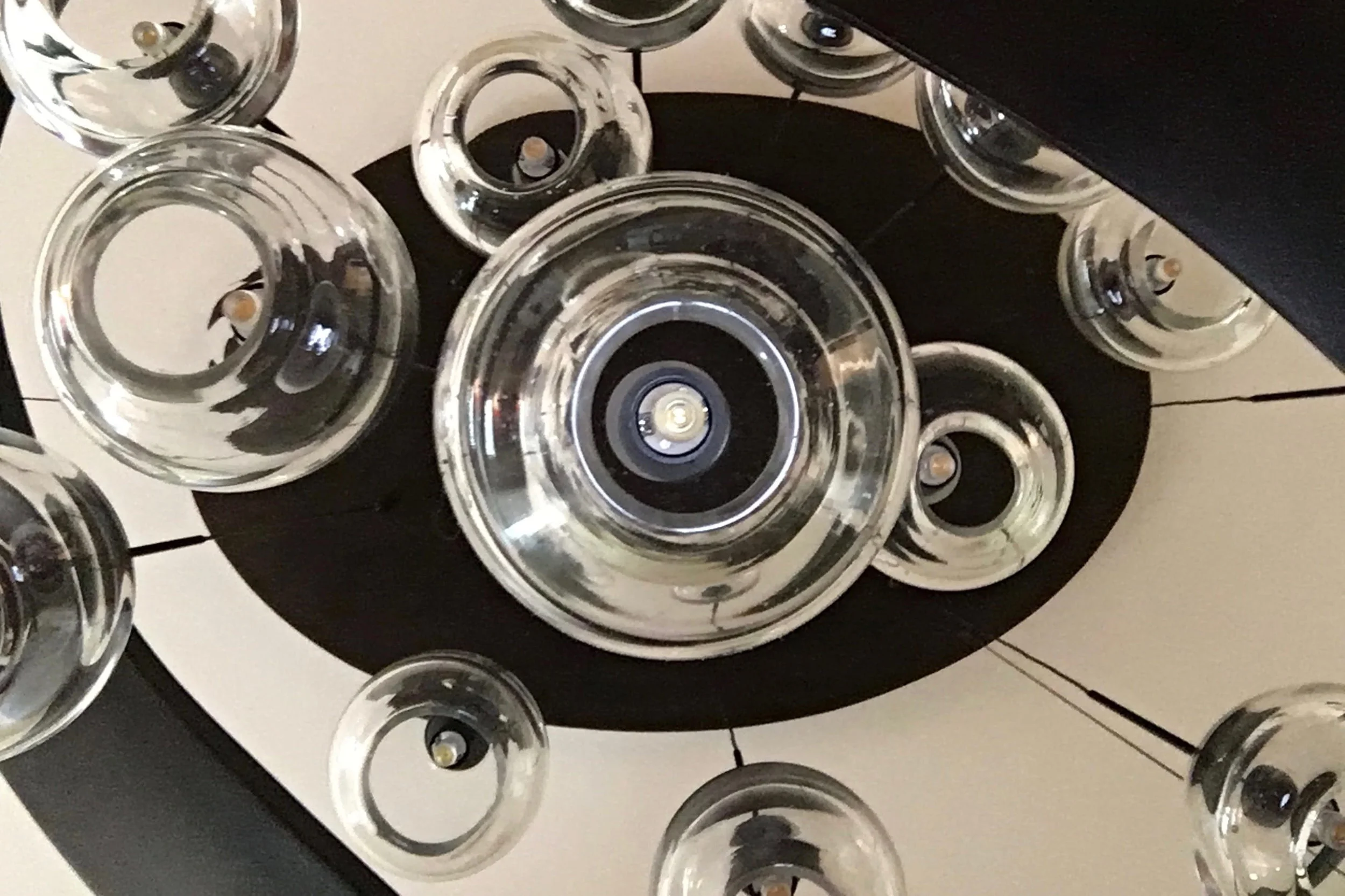 Perigee Chandelier detail view from below