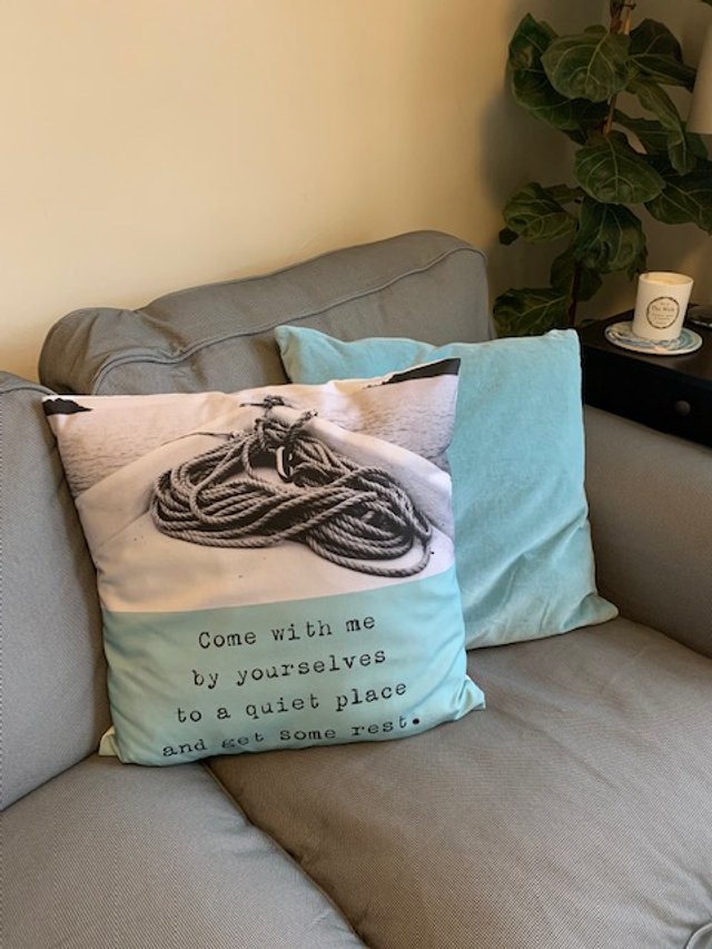 Cushion Cover with Christian Bible Verse — FieldNote