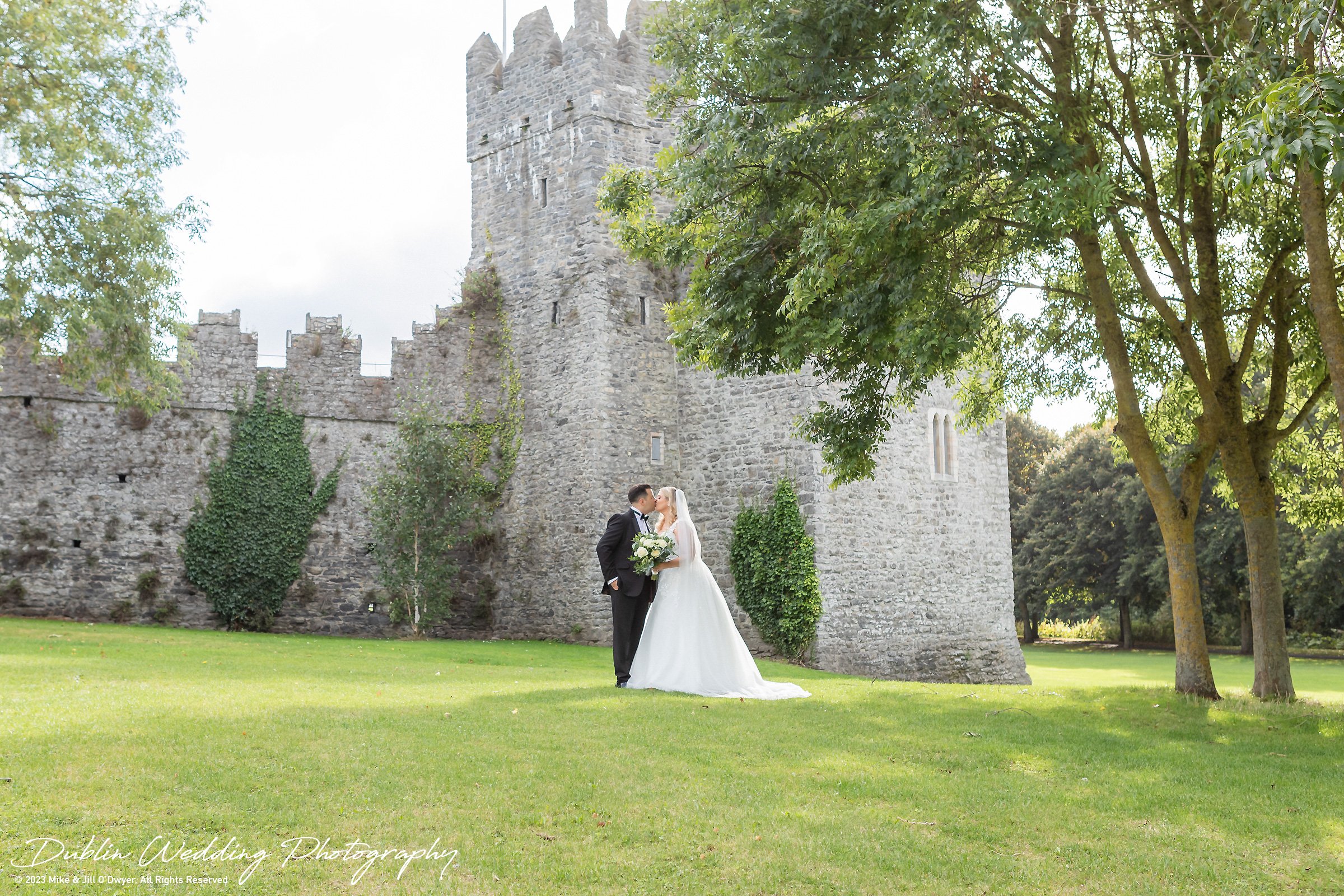 Swords Castle Wedding Bride and groom