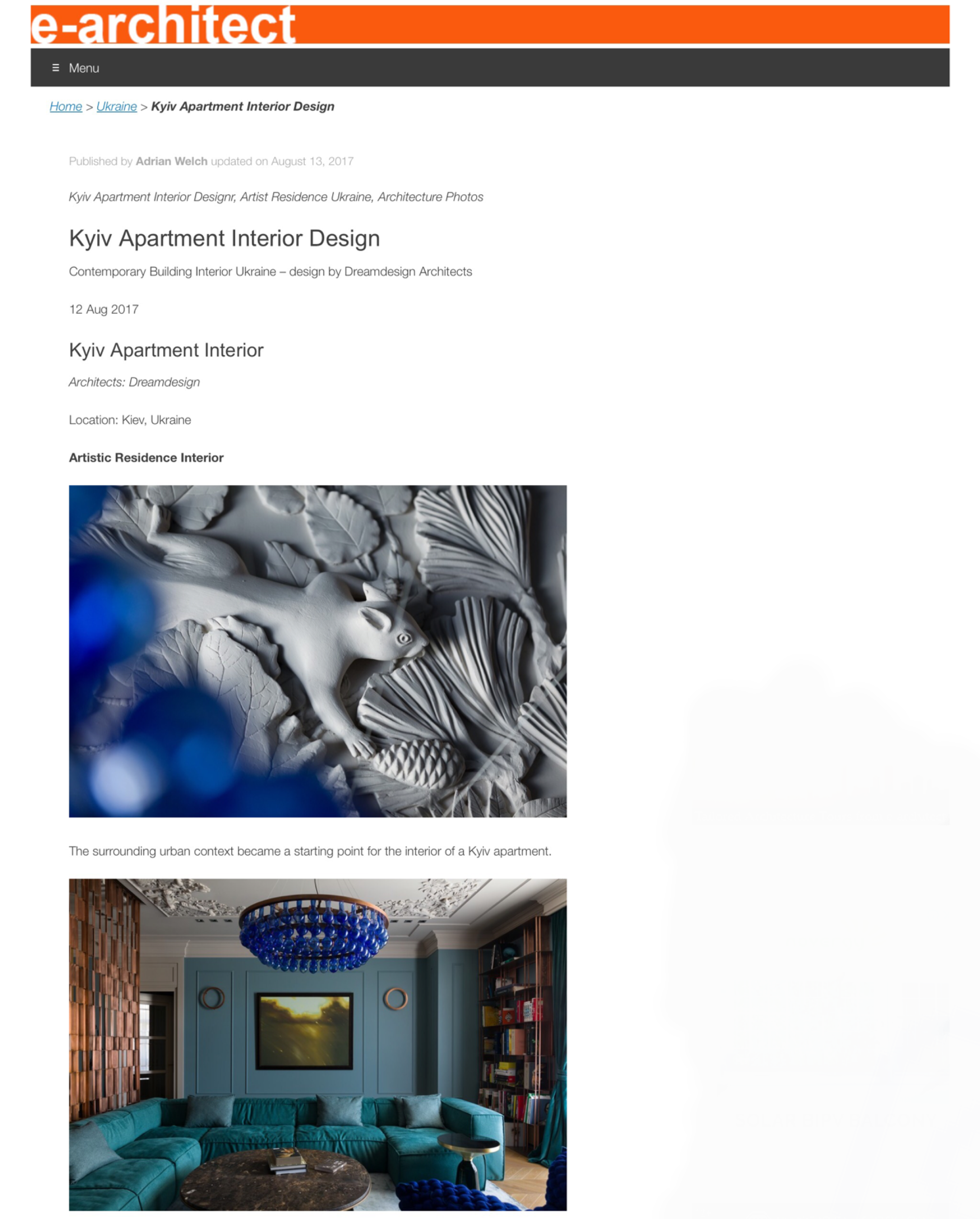 E-Architect: Kyiv Apartment Interior Design