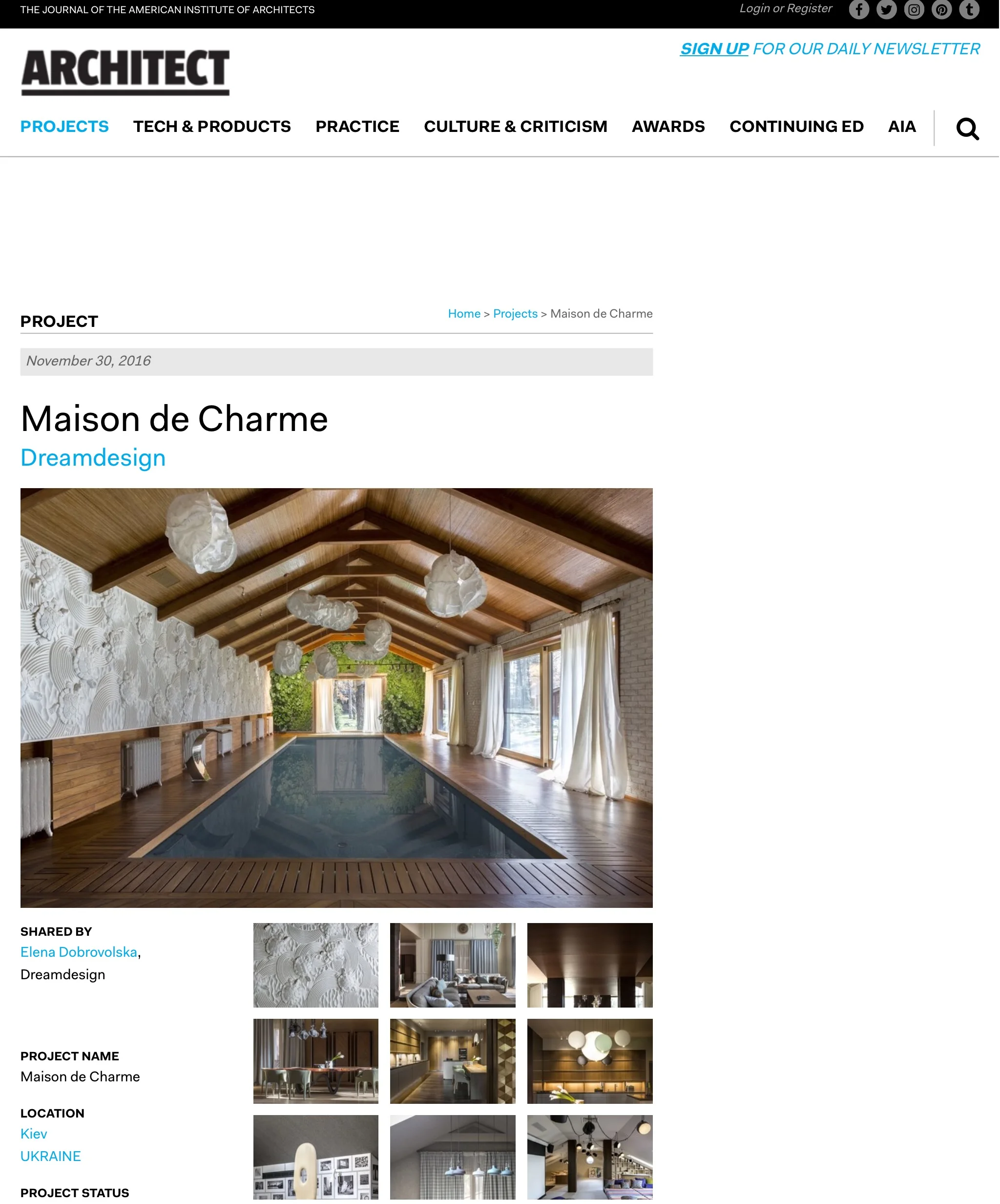 Architect Magazine: Maison de Charme