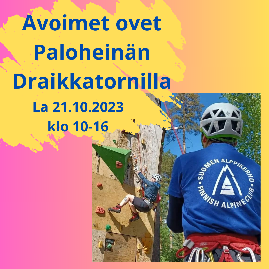 Avoimet ovet Draikkatornilla Paloheinässä 21.10.2023 klo 10-16