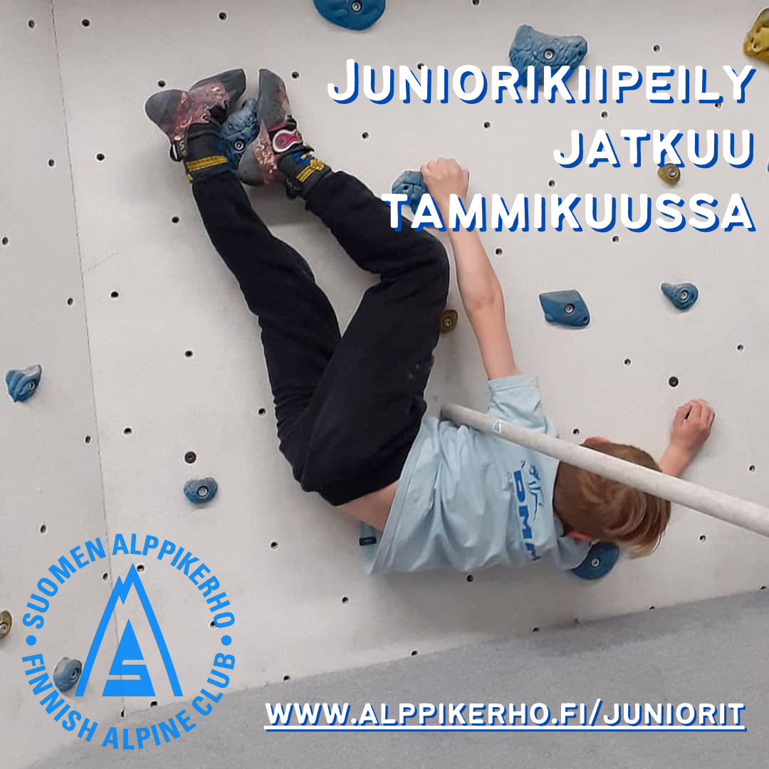 Juniorikiipeily jatkuu tammikuussa!