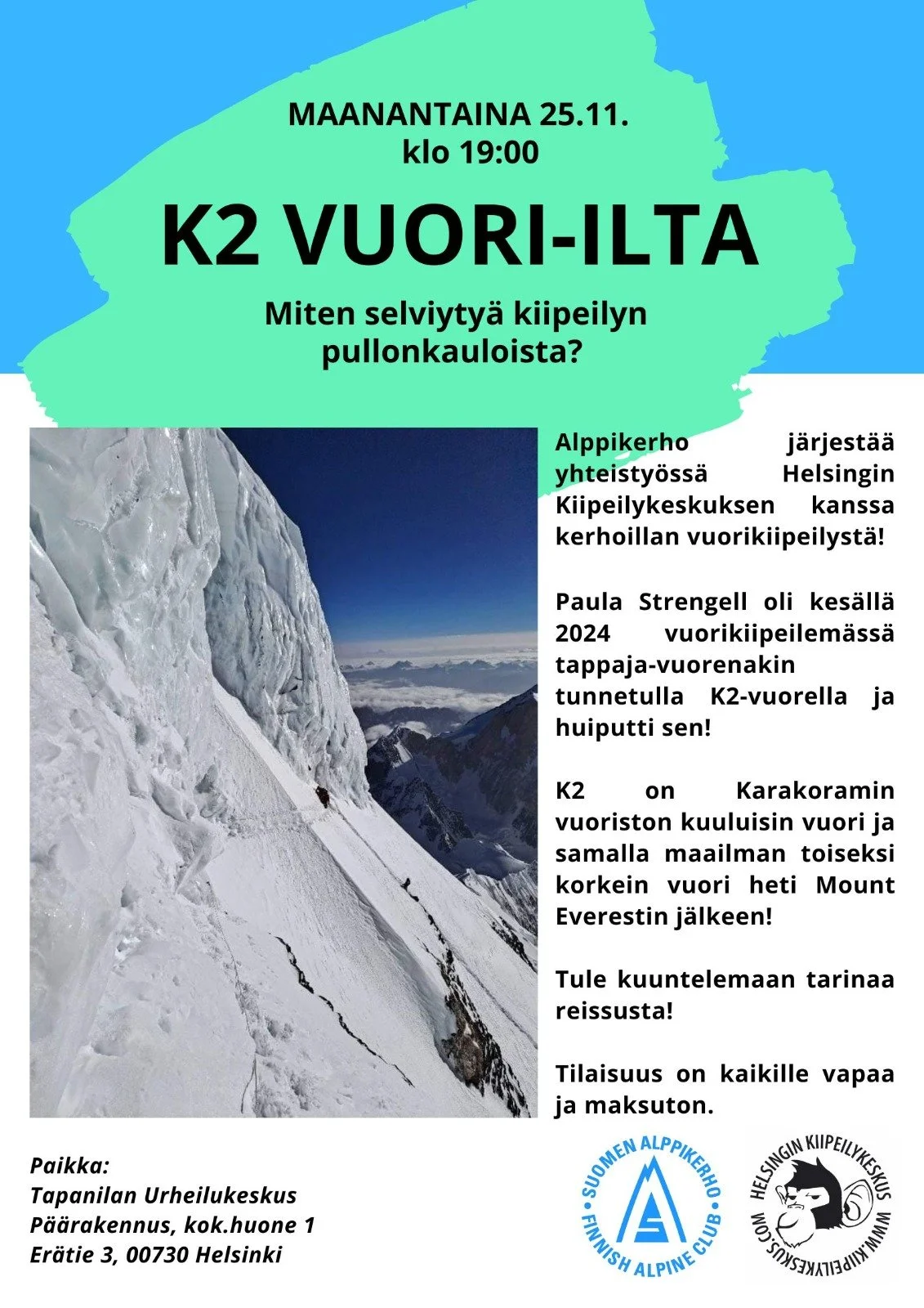 K2 vuori-ilta 25.11.2024
