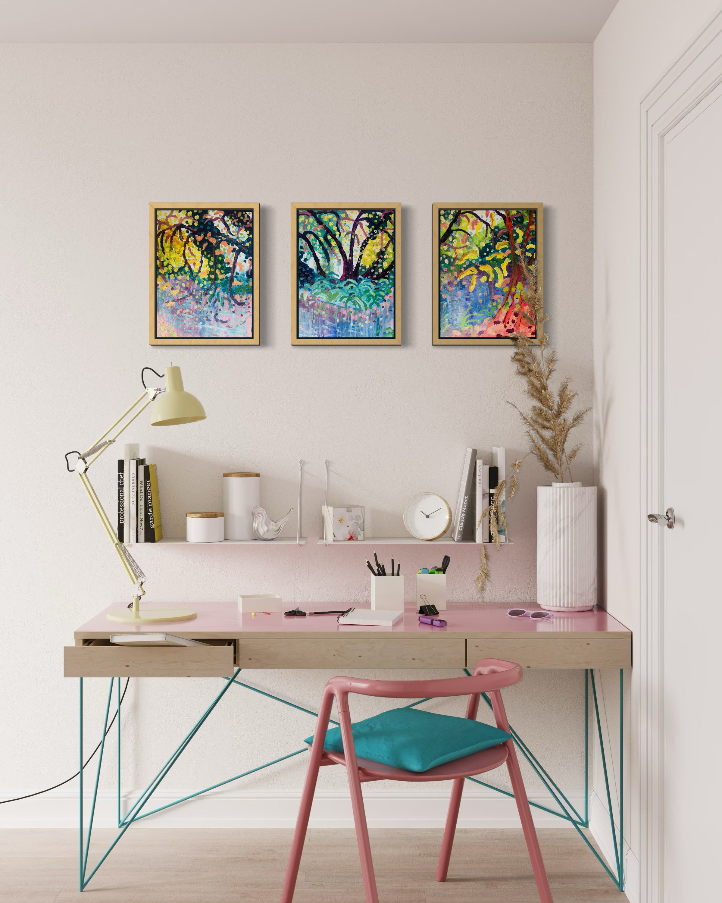 Autumn roar Tryptych