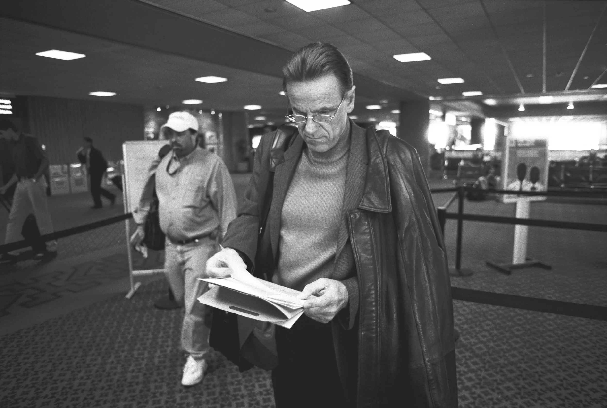 Dr. Robert Spetzler at Phoenix Airport, heading off to one of the many neurosurgical conferences he presents at throughout the year.