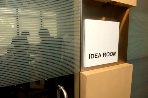  The 'Ideas Room' at Hewlett Packard's Indian head office in Bangalore. 