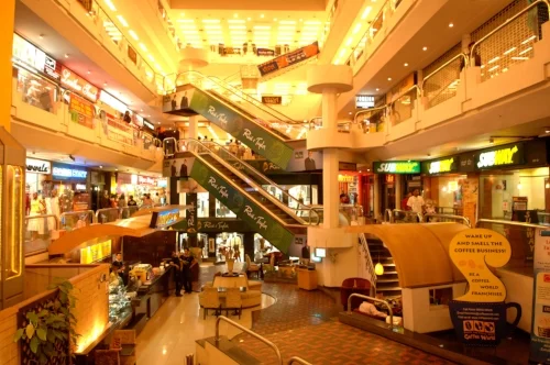  One of the major shopping malls – this one at the bottom of Bangalore’s buzzing Brigade Road. The economy of India is the fourth largest in the world as measured by purchasing power parity (PPP).&nbsp; 