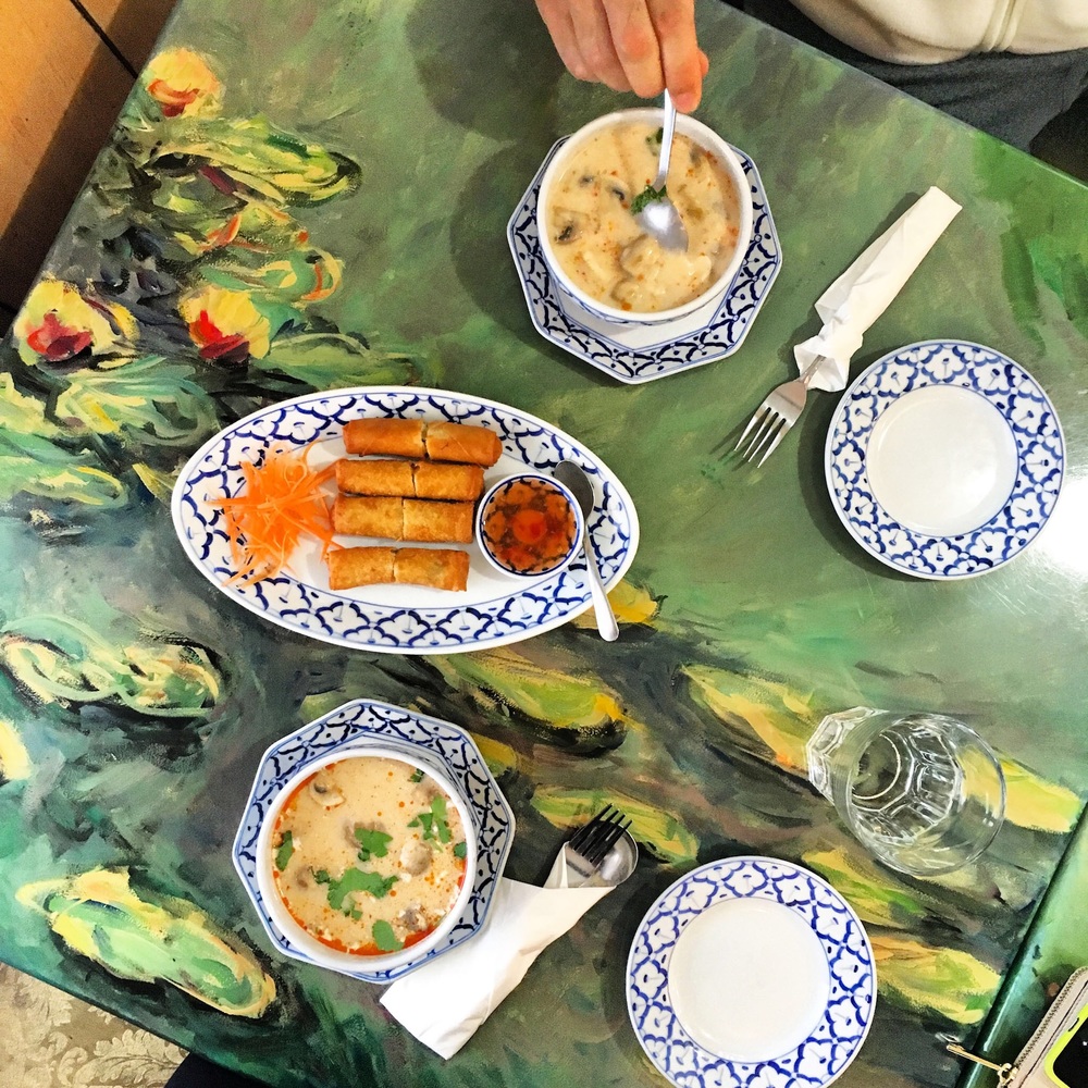 Our other favorite winter food? Thai coconut milk sweet and sour soup!