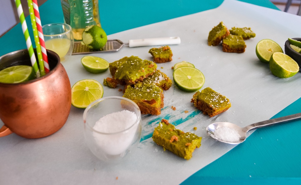 Grain-free Salted Tequila Lime Bars