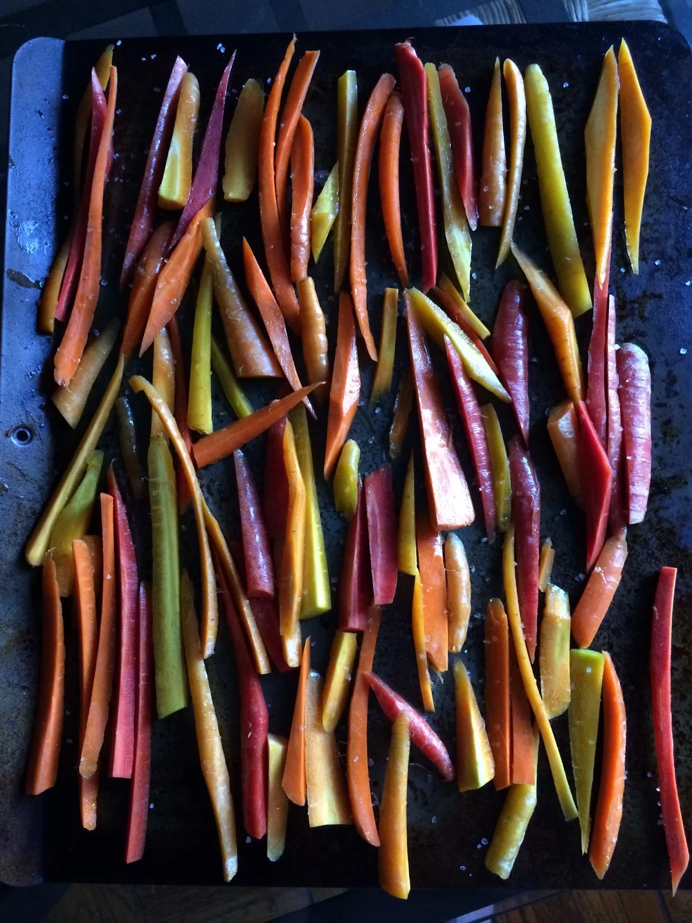 3 ingredient Carrot Fries , shot with my iPhone 5s and featured on Brit + Co