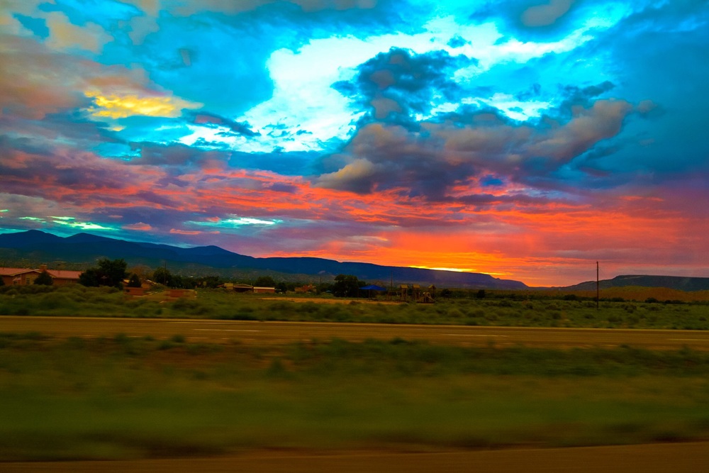 My last sunset in the Land of Enchantment...for now. 