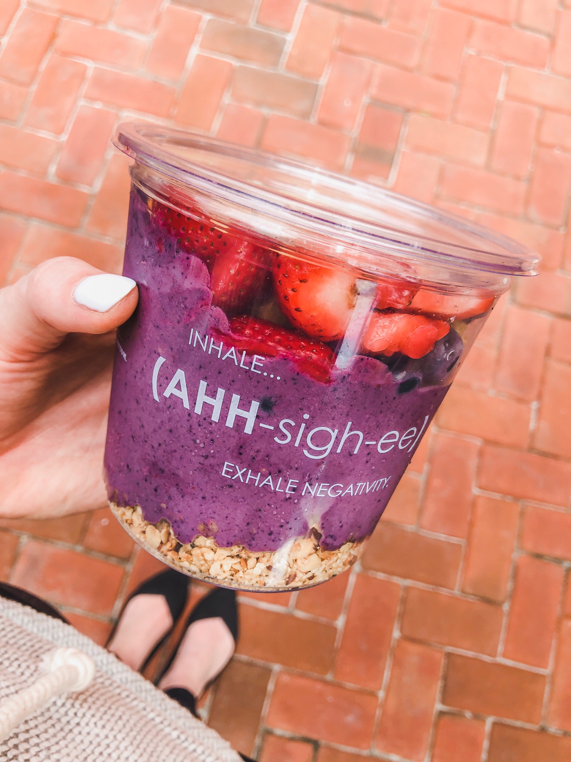 This warm weather just makes me want cold fruit and cold salads, so I could happily eat a smoothie bowl from SouthBlock every day.