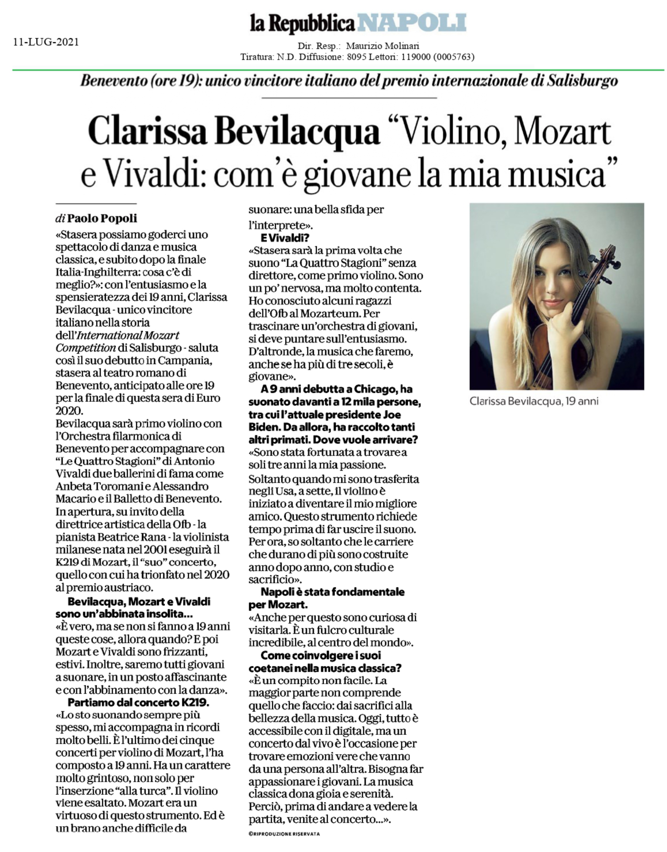 INTERVIEWS | La Repubblica Napoli