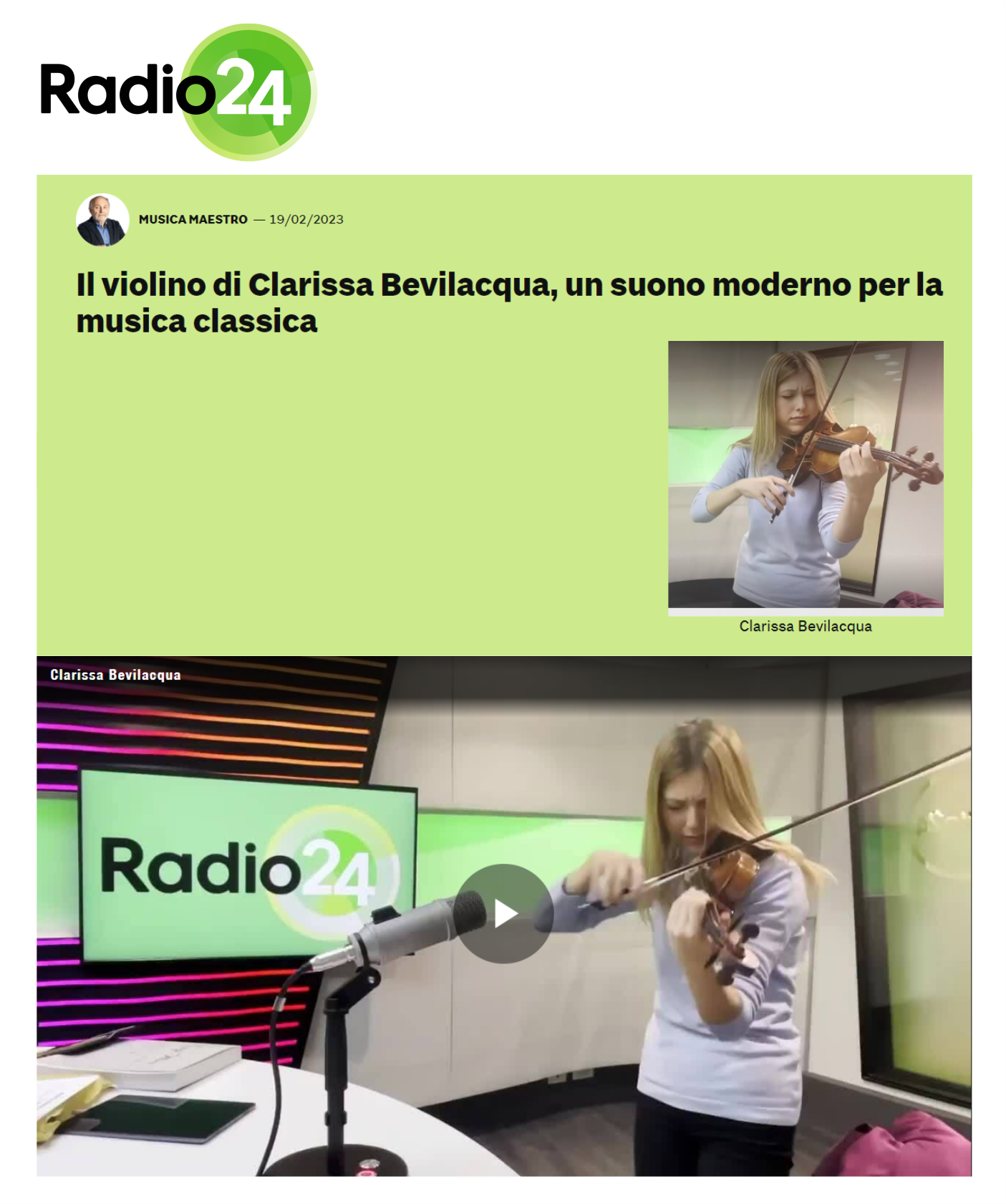 INTERVIEWS | Radio24