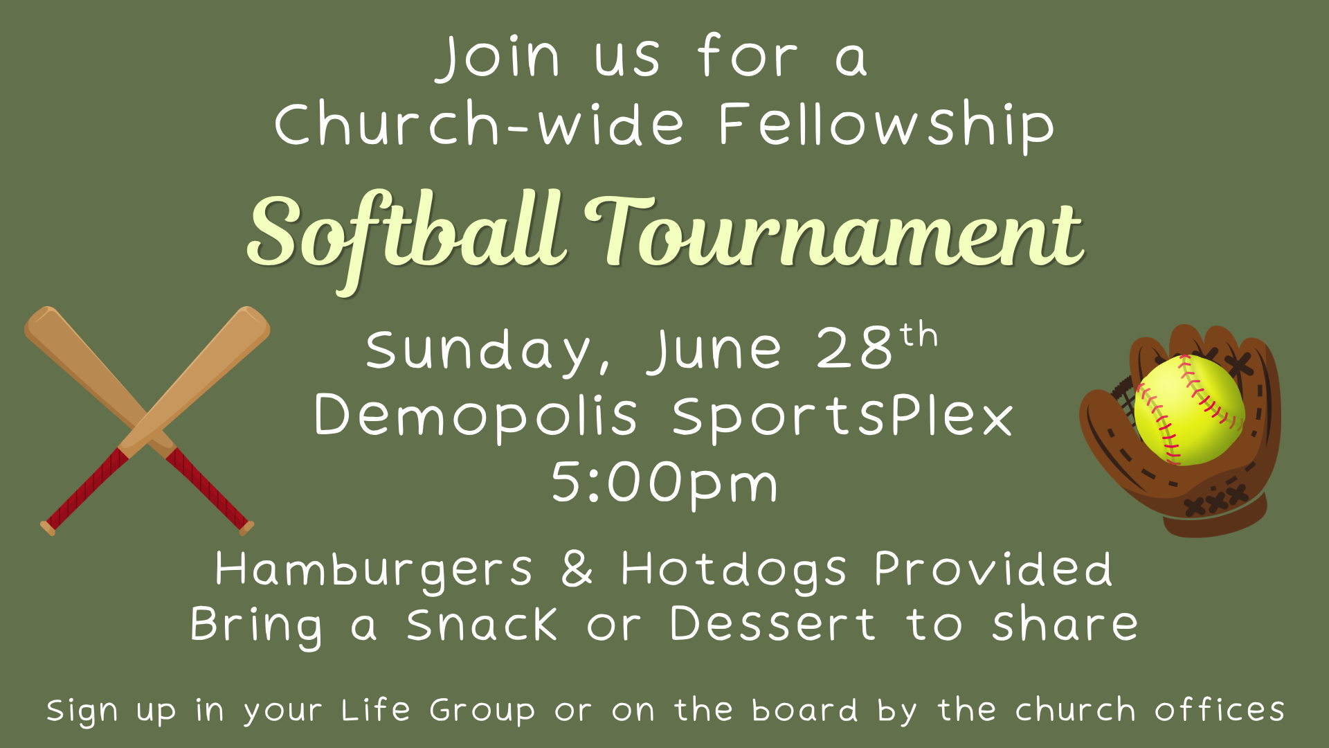 Church Softball Tournament