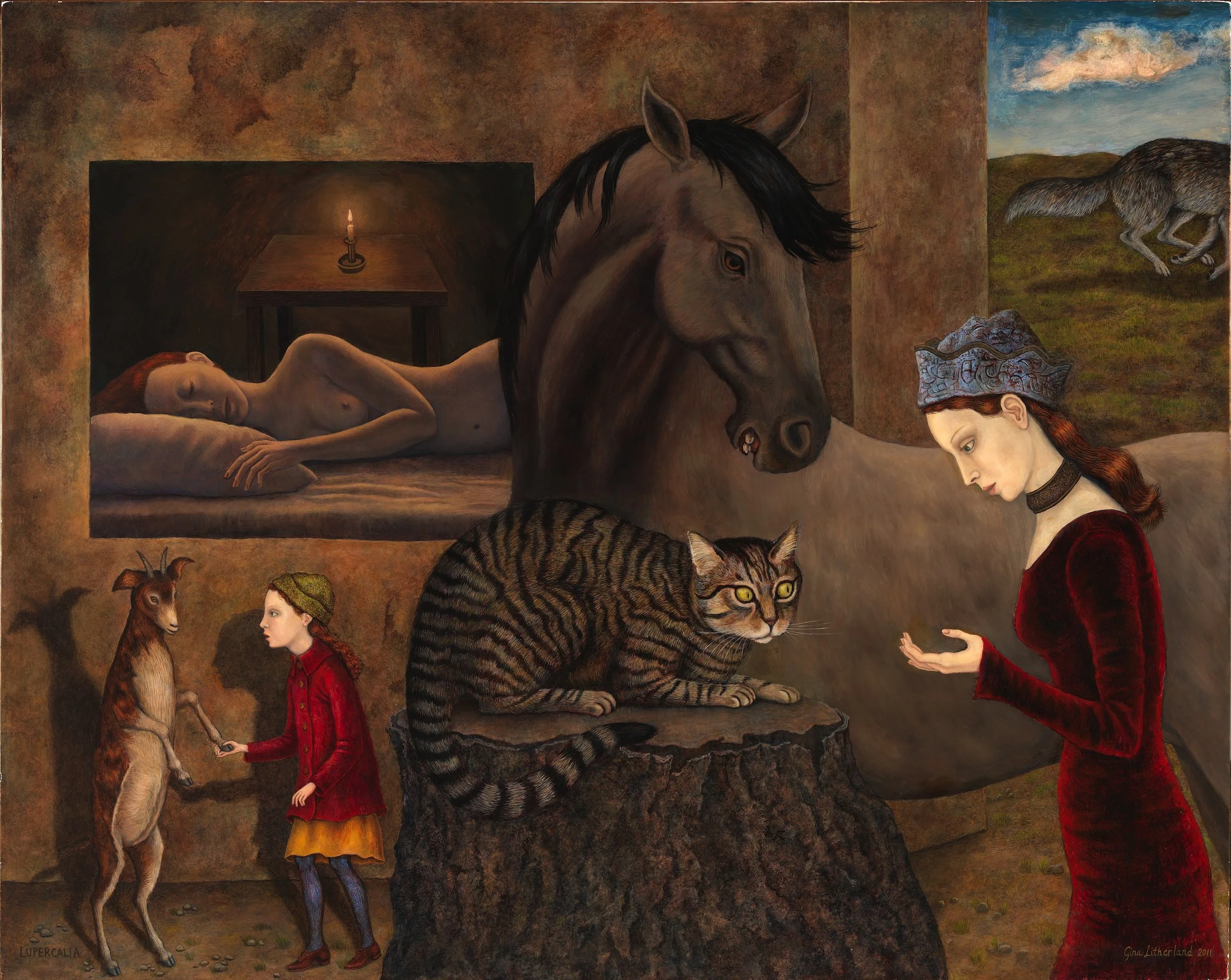Lupercalia, 2011 (oil on panel, 24" x 30")