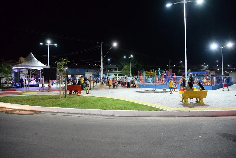 Foto: Praça do bairro de Vista da Serra I / Bianca Nascimento-Secom PMS