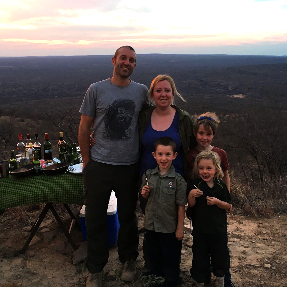 The Dean Family: Rob, Caitlin, Alfie, Patrick &amp; Orla.