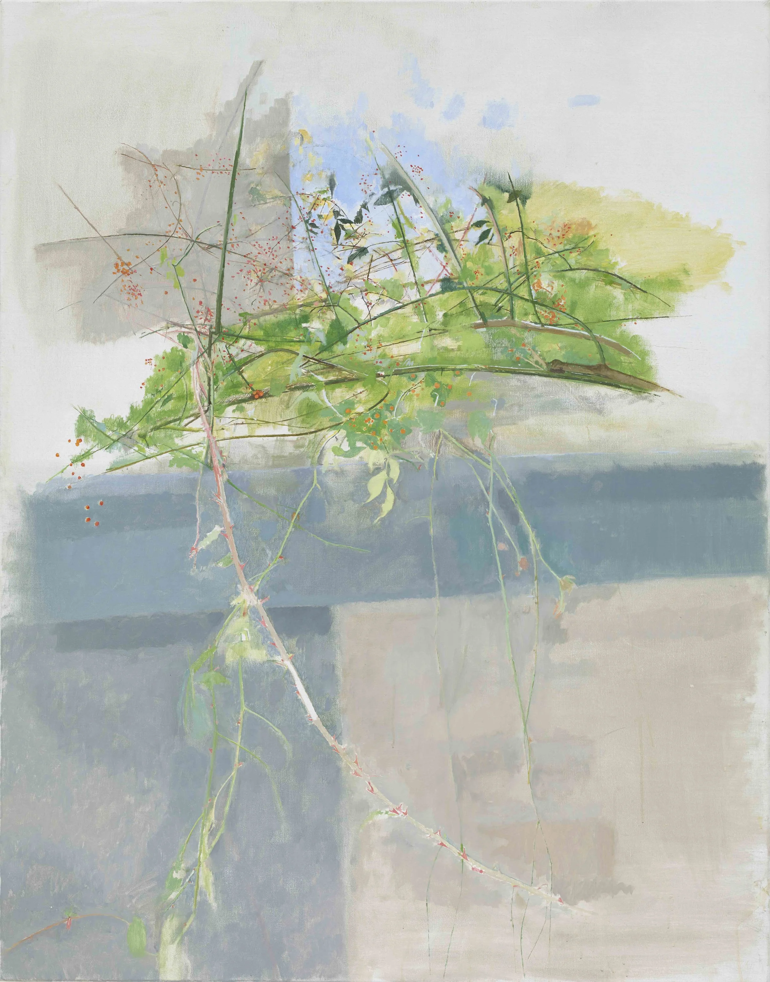 Rose and Fell, 2018, oil on canvas, 110 x 86 cm
