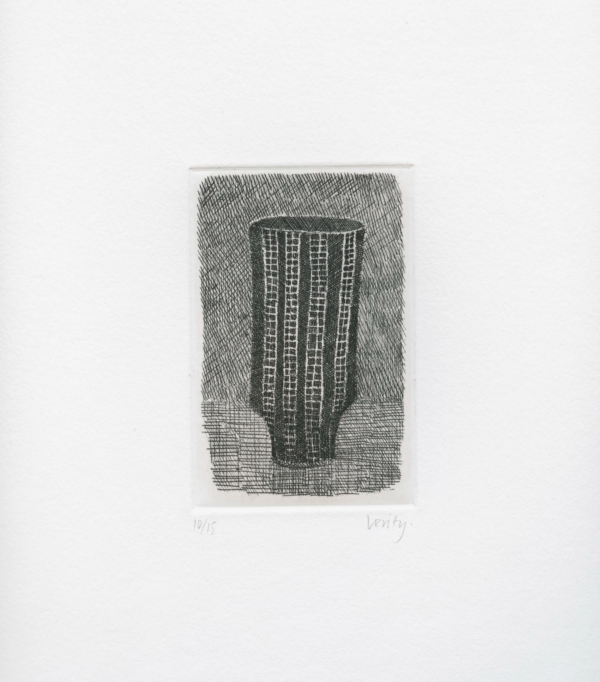 Lucie Rie Pot 2006 etching 32 x 25 cm