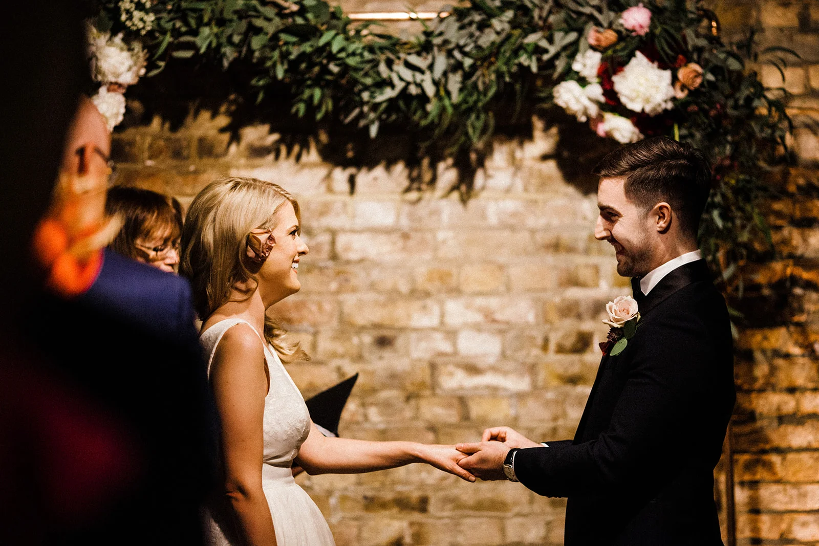 Trinity Buou Wharf Wedding flowers arch