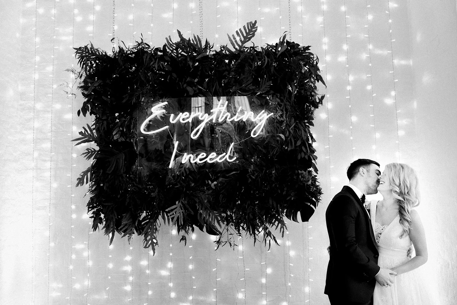 neon sign wedding