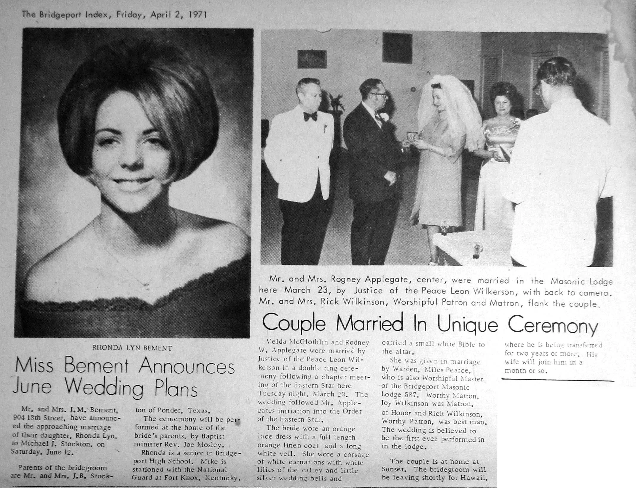 Above: Some historical engagement & wedding announcements via the local paper but Race Wedding Videography has a new option - a contemporary ‘Love Tale’ - engagement video for the modern world.