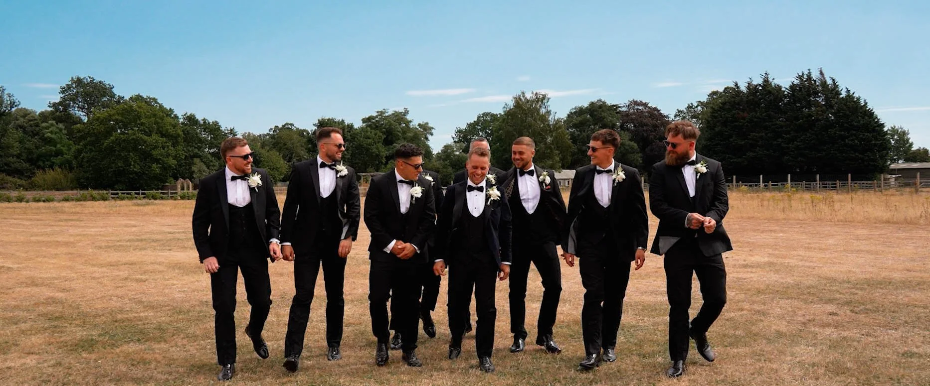 Outdoor wedding at Tipis at Bertie's Barn