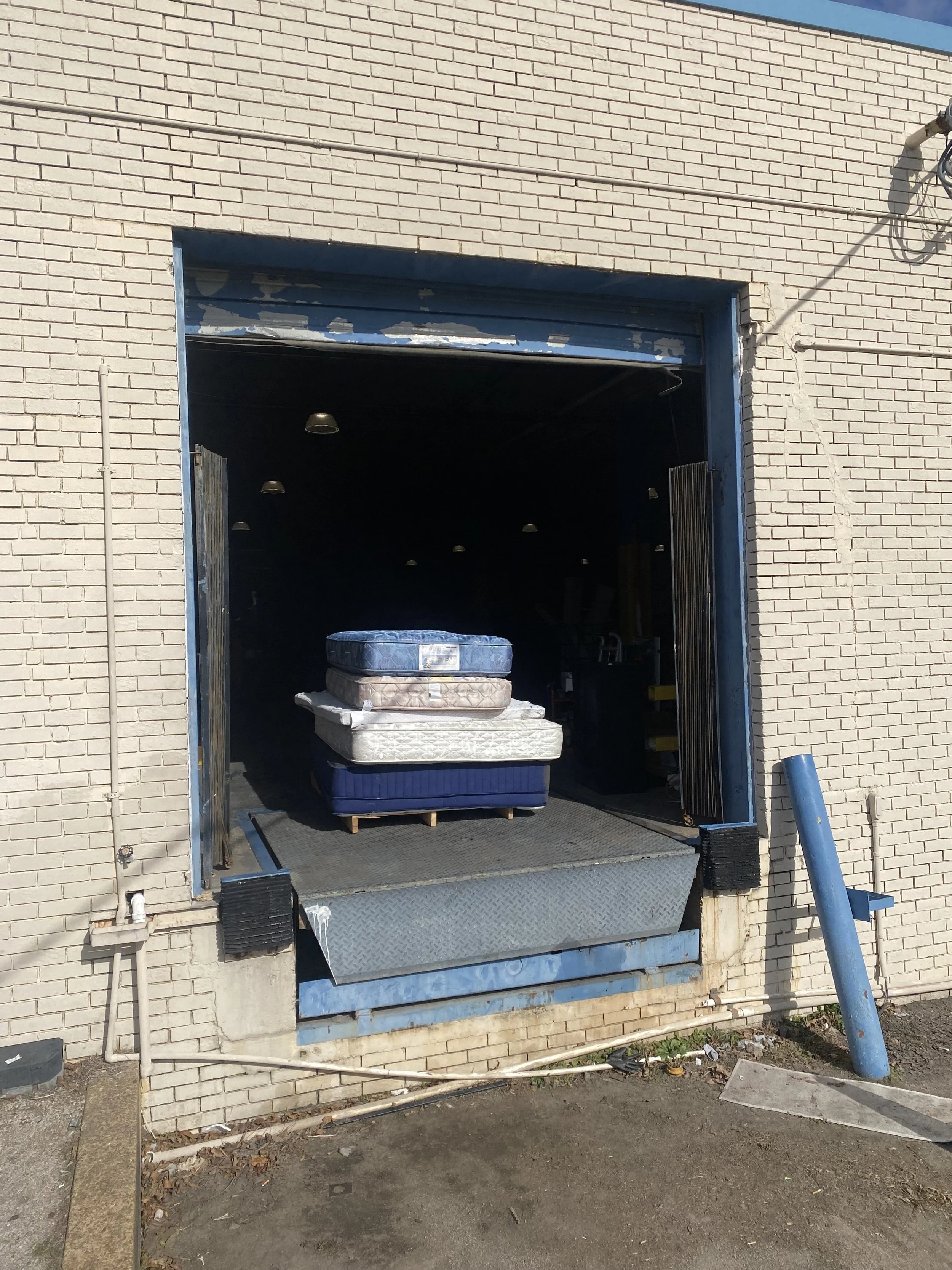 Pallet of mattresses