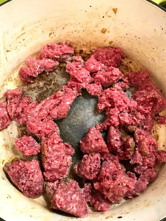 Yum, raw meat... But really, use a spoon to break it up and get out some agression, maybe this is the point you open a bottle of wine (if you are not on Whole30)